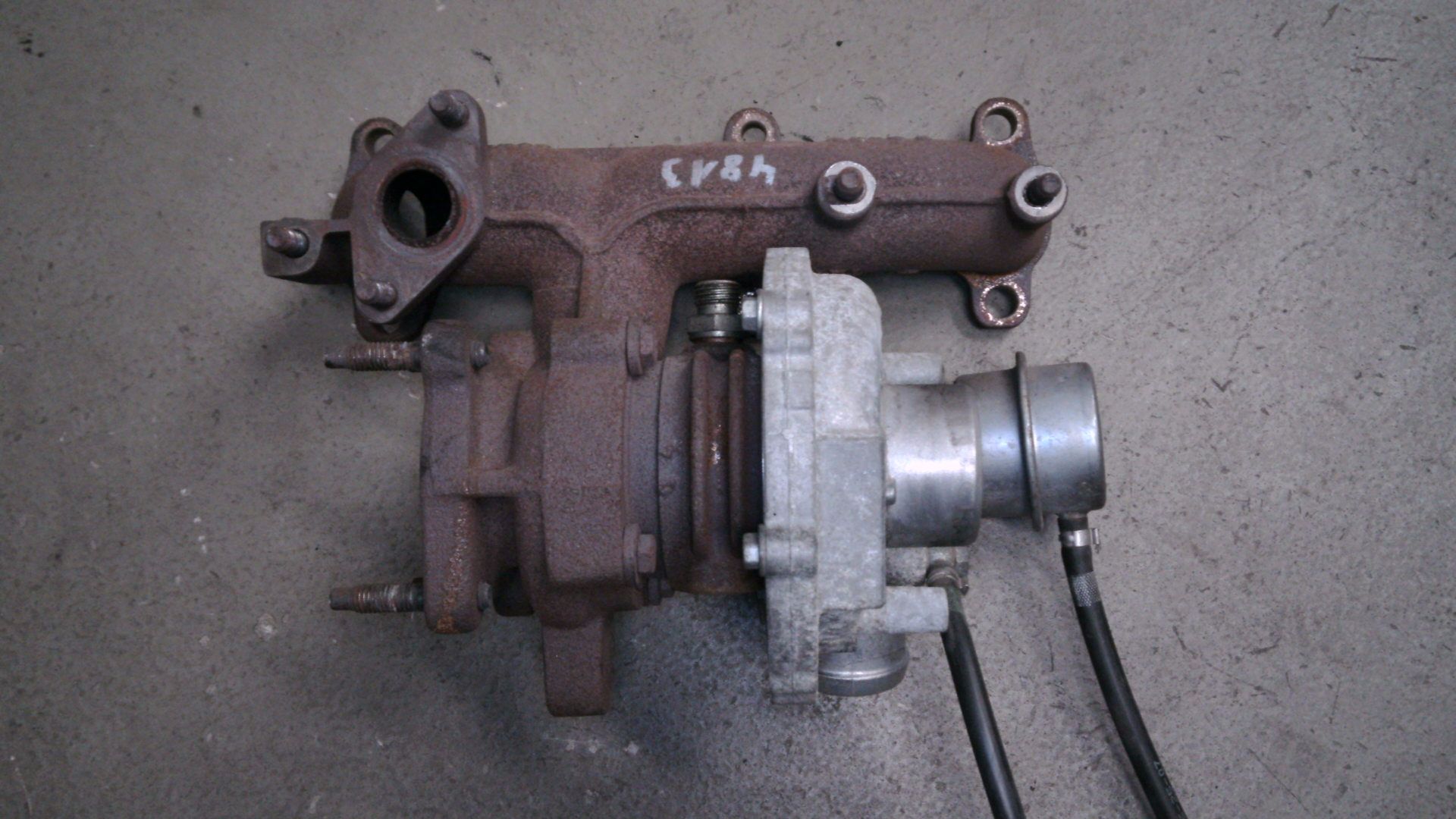 TURBOLADER TURBO ABGASKRÜMMER