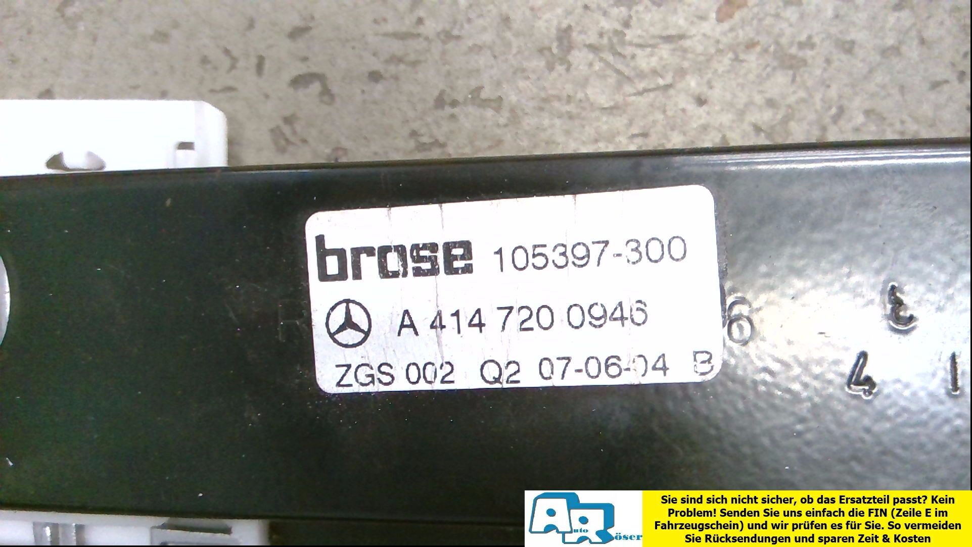 Fensterheber elektrisch Vorn Rechts
