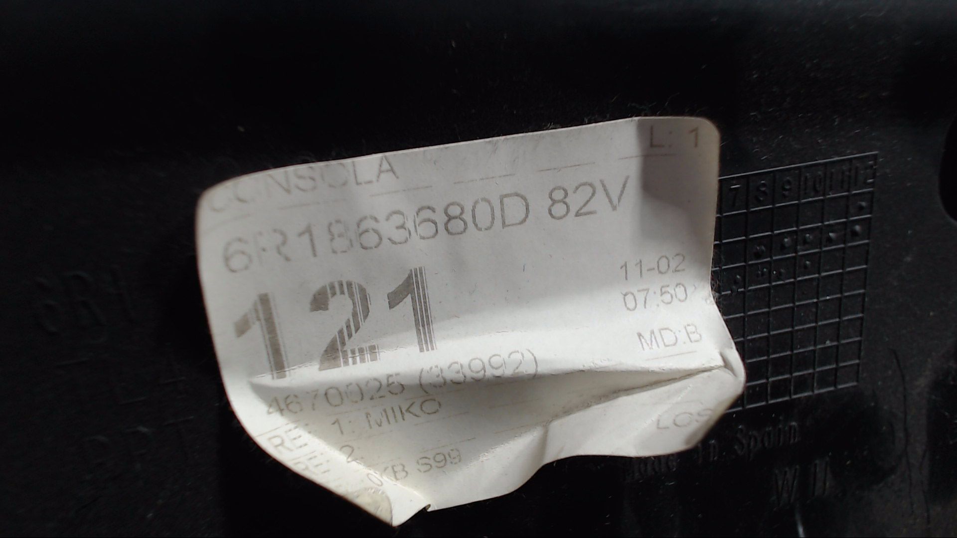 ABDECKUNG MITTELKONSOLE VORNE