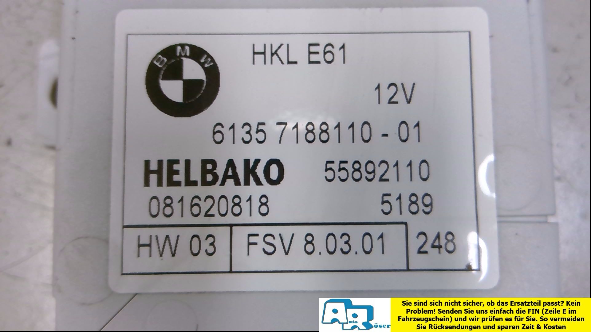 Steuergerät Heckklappe Kofferraumdeckel