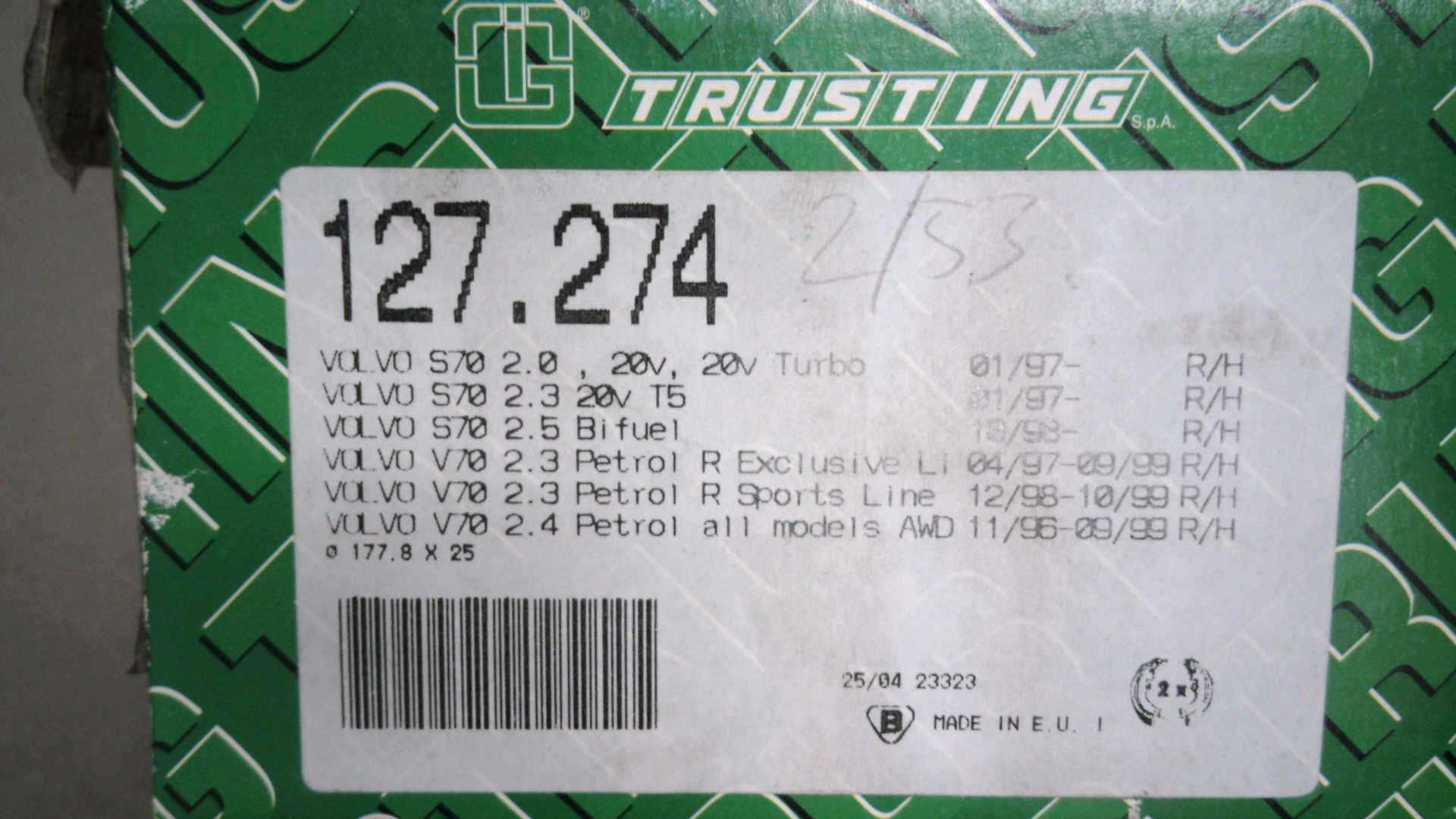 Handbremsbackensatz ( 4 Stück )