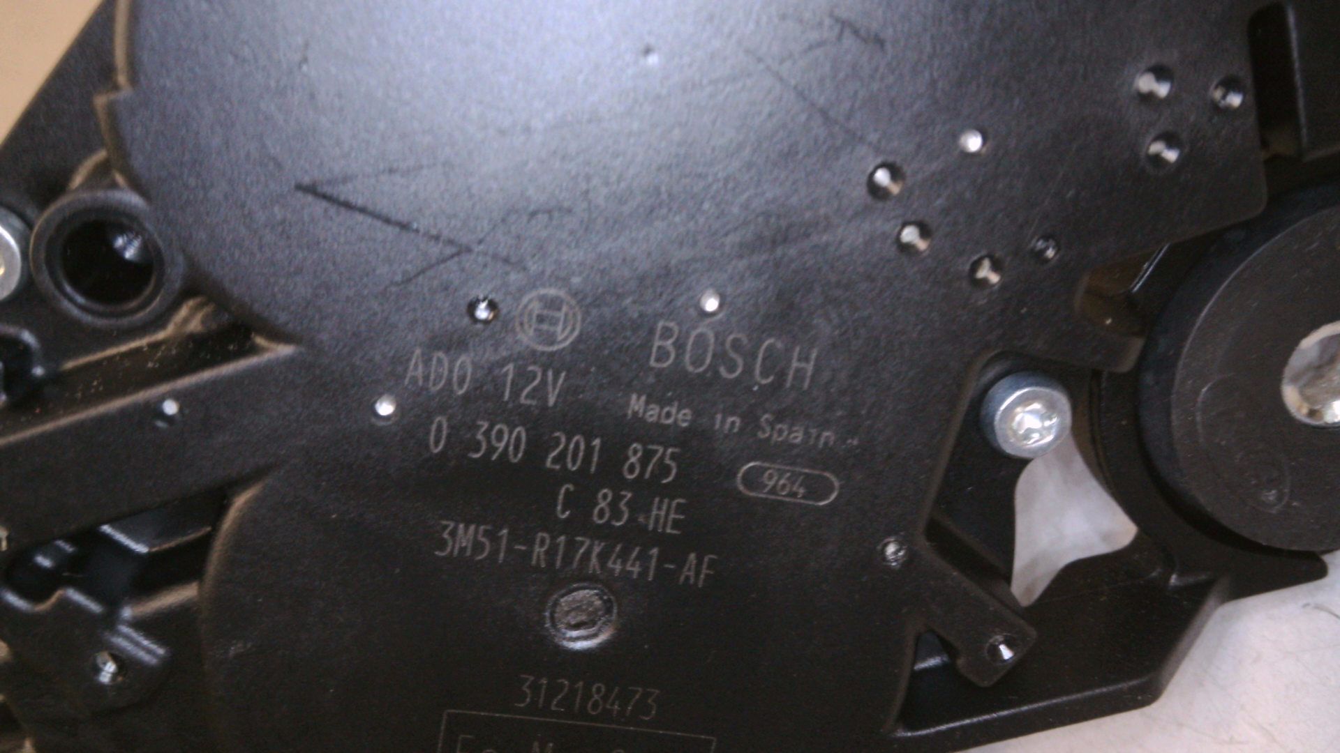 Scheibenwischermotor hinten HECKWISCHERMOTOR