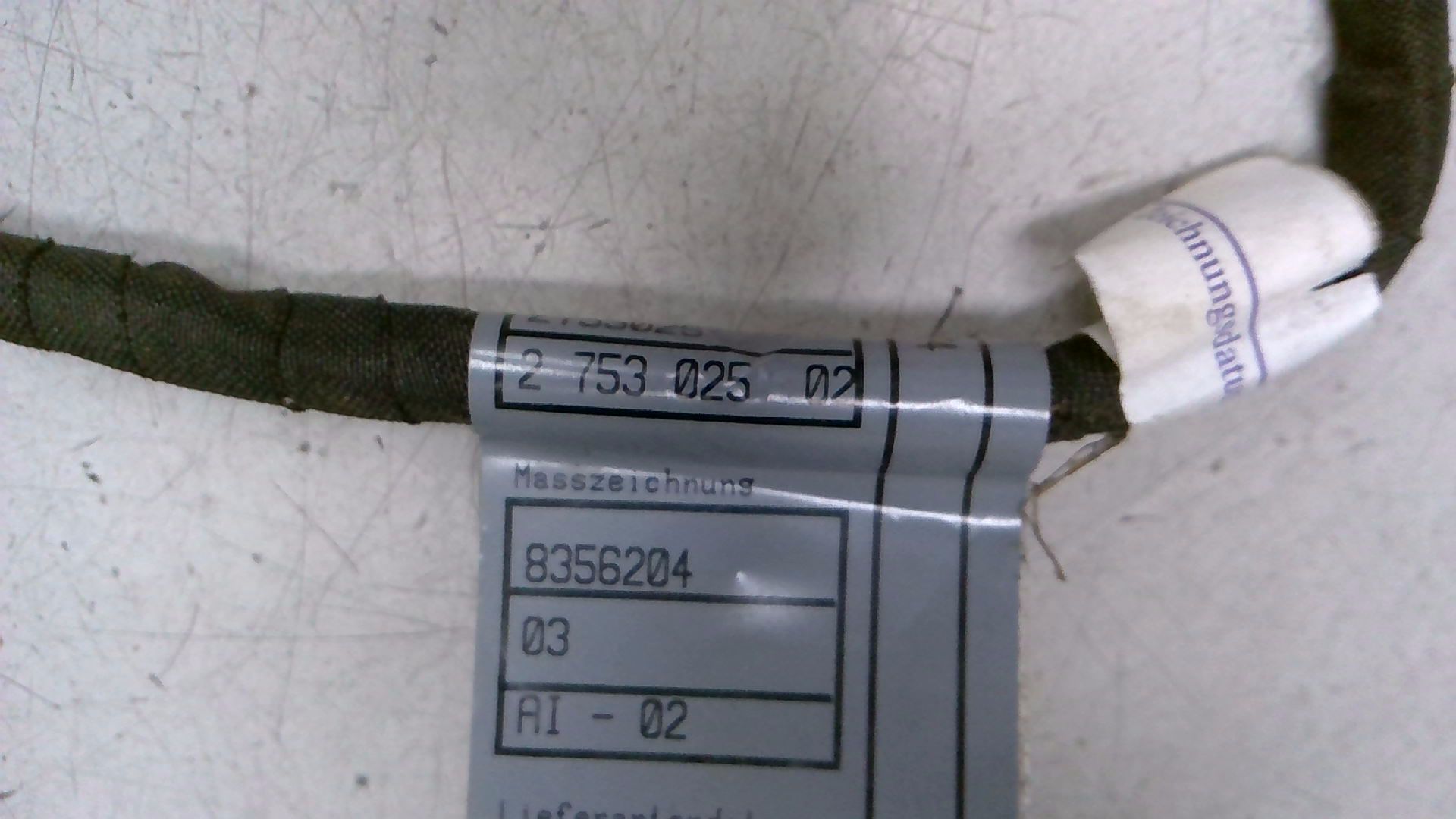 KABELBAUM KABEL LEITUNG SITZ VORNE