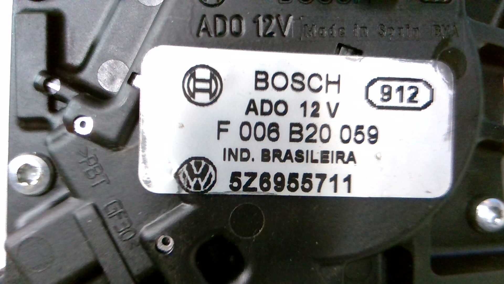 Scheibenwischermotor hinten