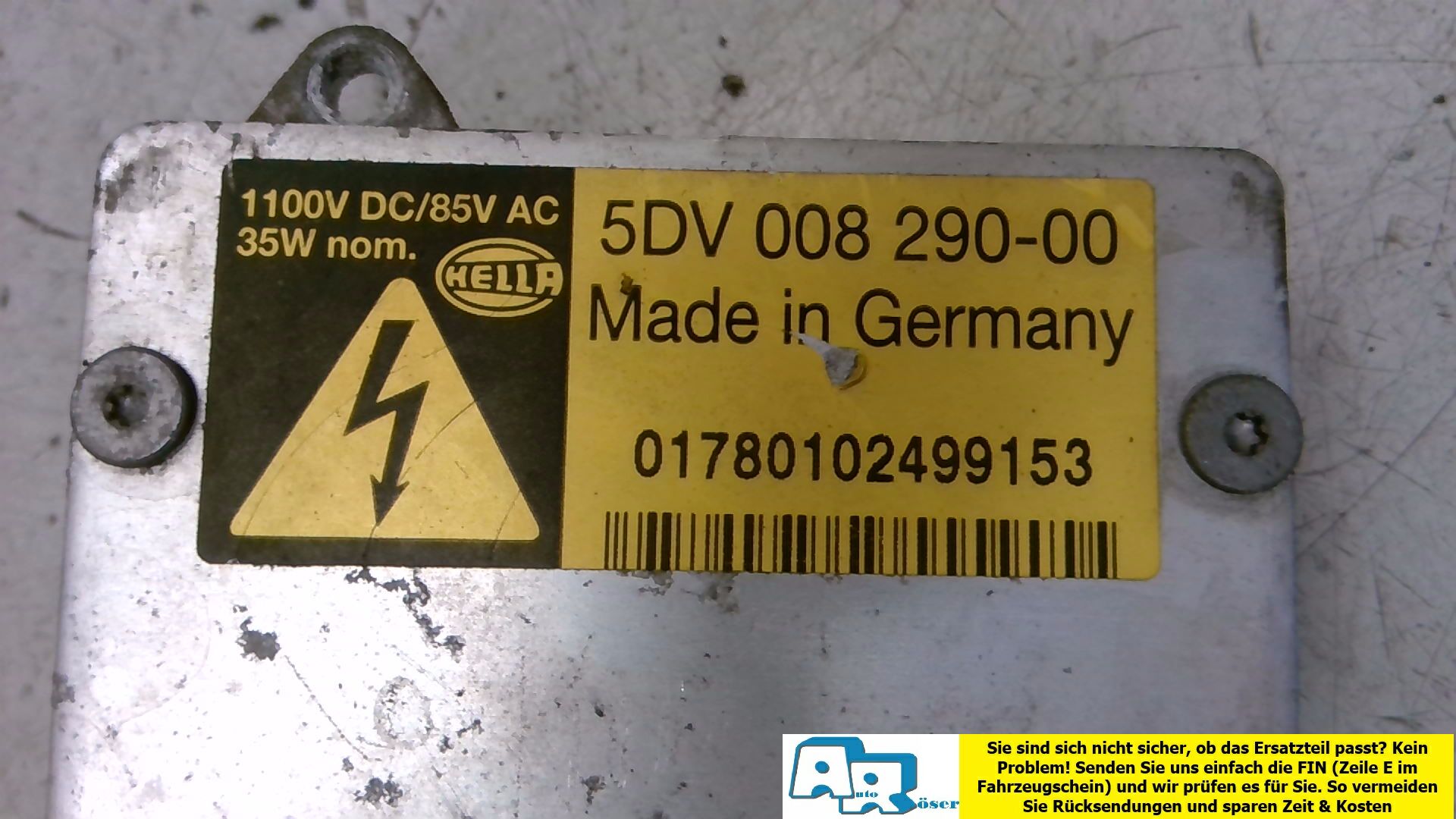 Steuergerät Scheinwerfer Xenon Rechts