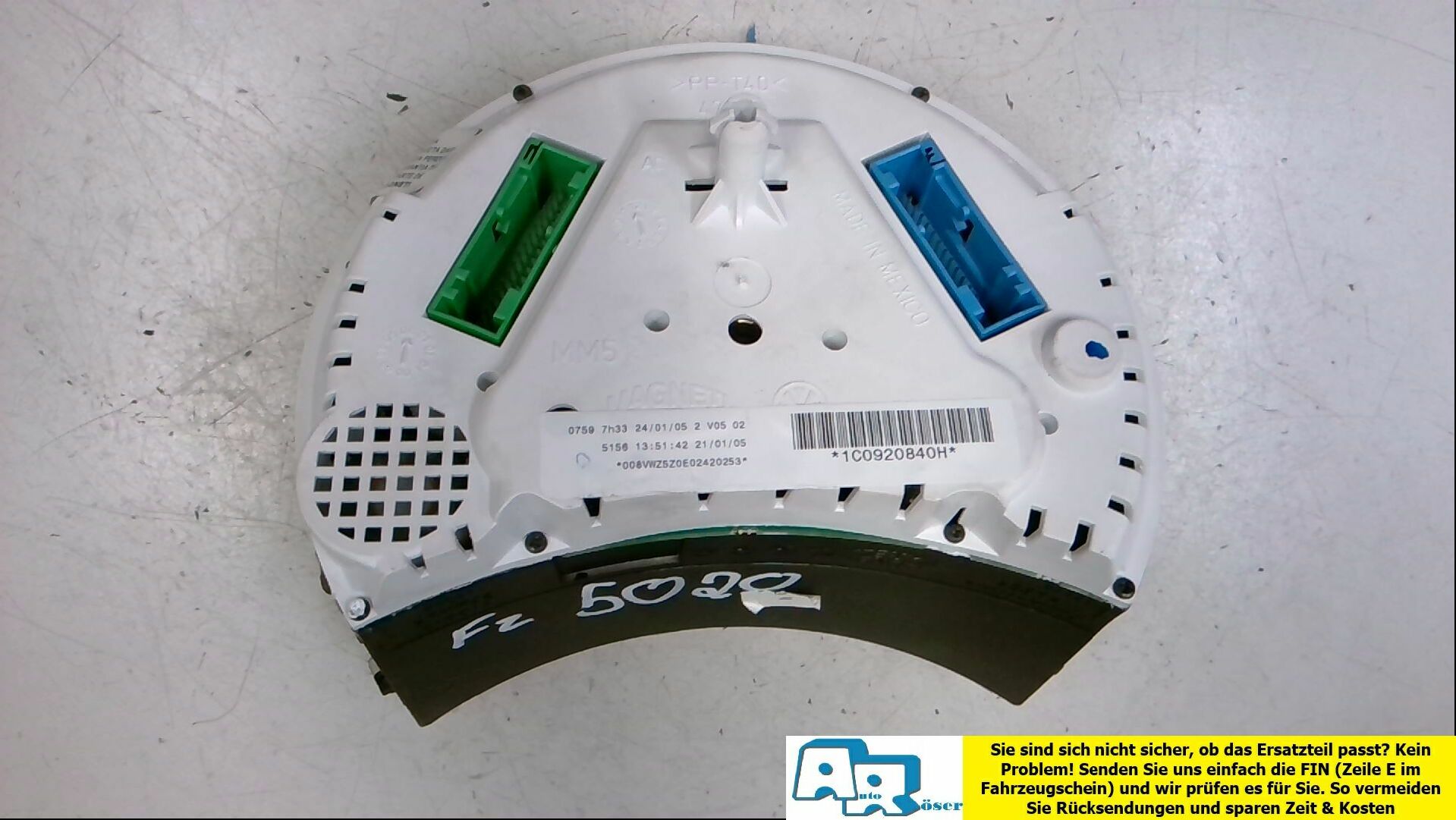 Instrumententafel Tacho