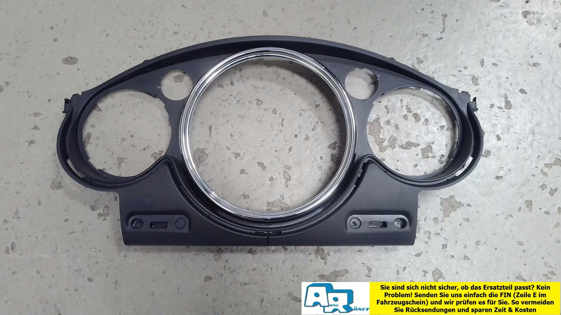Rahmen Verkleidung Tachometer Chrom