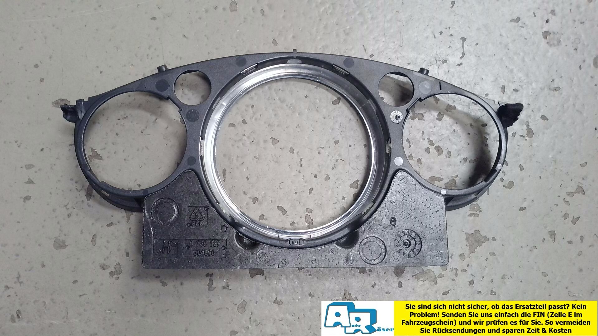Rahmen Verkleidung Tachometer Chrom