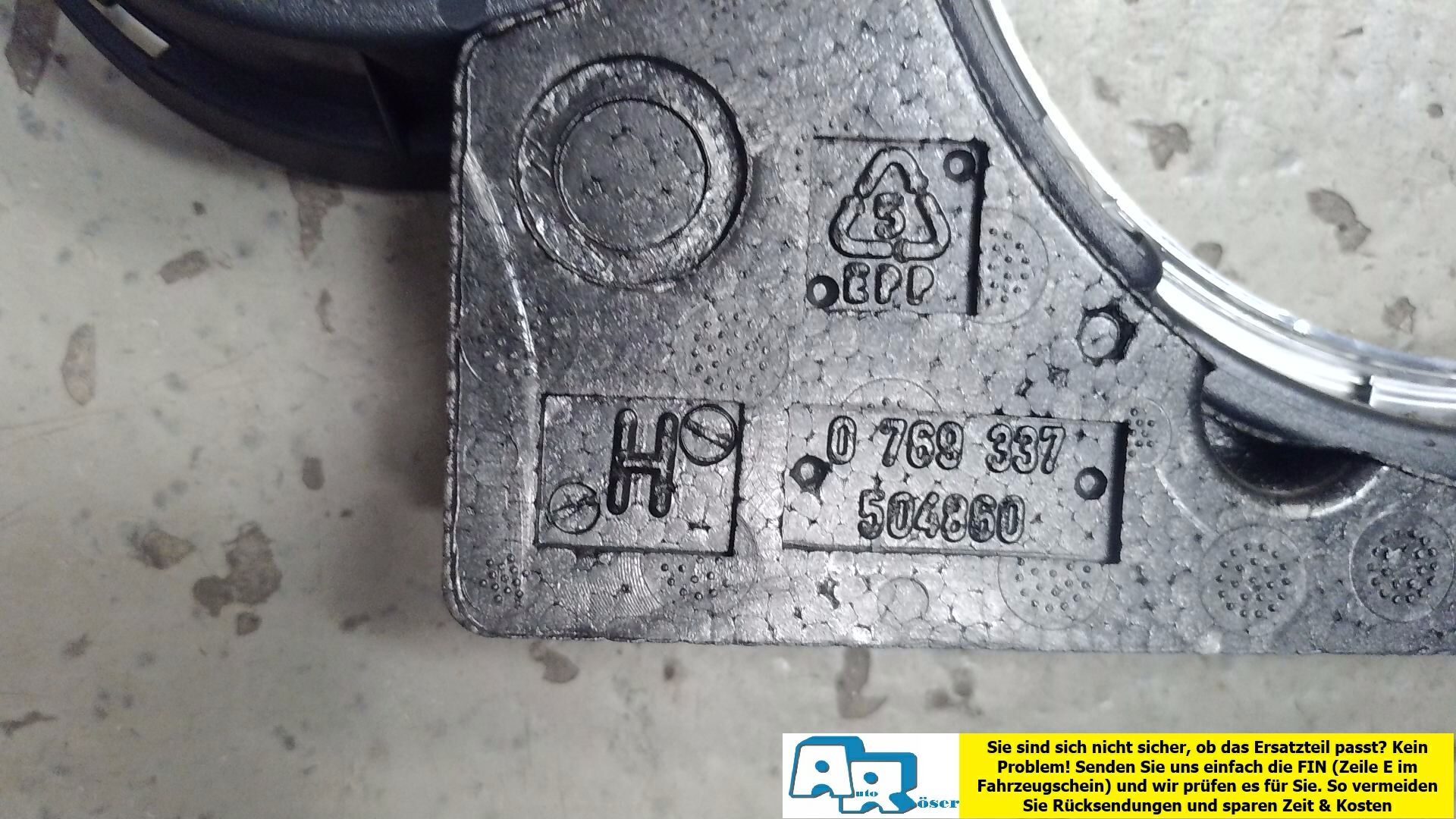Rahmen Verkleidung Tachometer Chrom